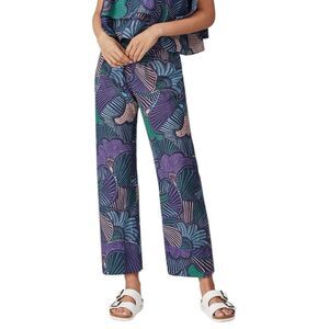 WARM Blue Floral Straight Fit Love Street Pants S